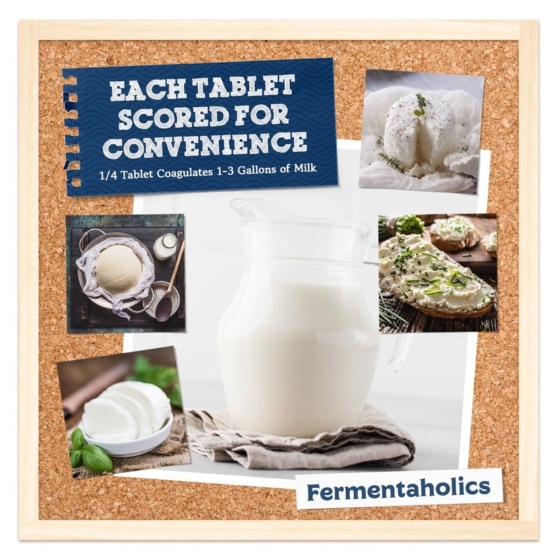 Fermentaholics Microbial Rennet Tablets For Cheese Making DIY Cheesemaking gallery