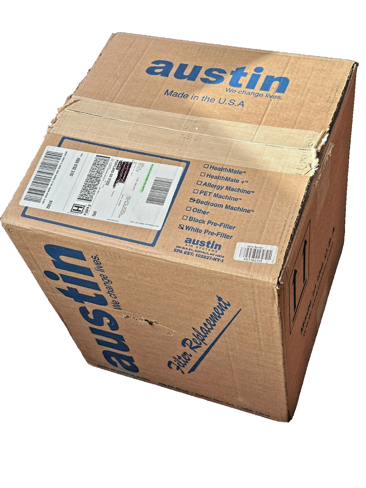 Austin Air Bedroom Machine 5 Stage Replacement Filter, White – Zeolite with HEGA gallery