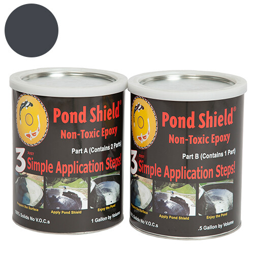 Pond Armor Pond Shield Non-Toxic Epoxy Paint - 1.5 Gallon CHARCOAL GRAY gallery