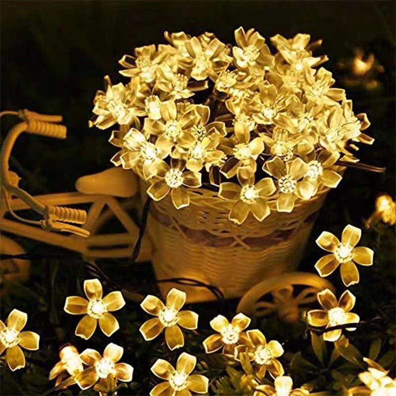 2 Pack Solar String Light 30LED Flower 21ft Patio Party Yard Wedding Waterproof gallery