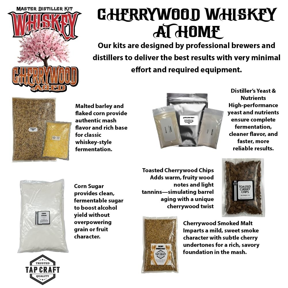 Cherrywood Aged Whiskey Recipe Mash Kit gallery