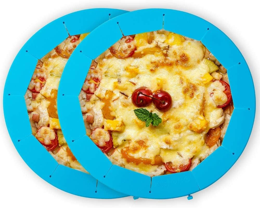 2 Pcs Adjustable Pie Crust Shield Silicone Protector Ring Bake Cover gallery