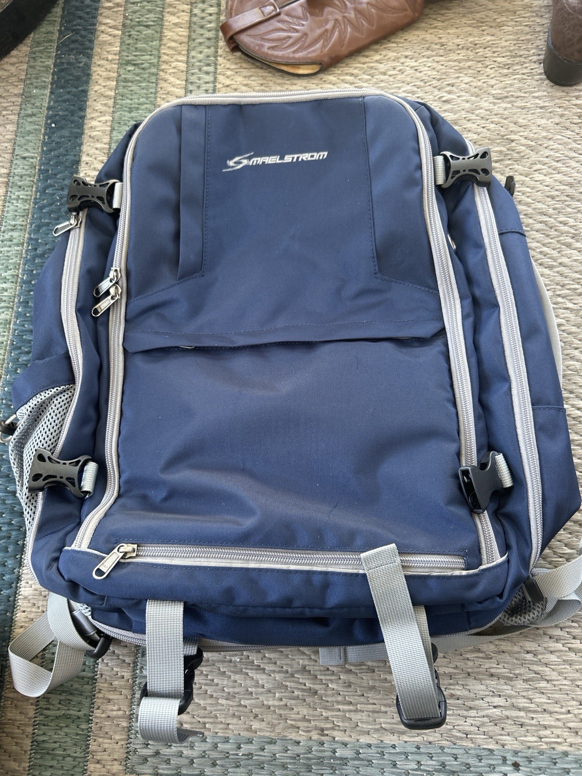 Maelstrom Backpack Blue With Gray Trim 2