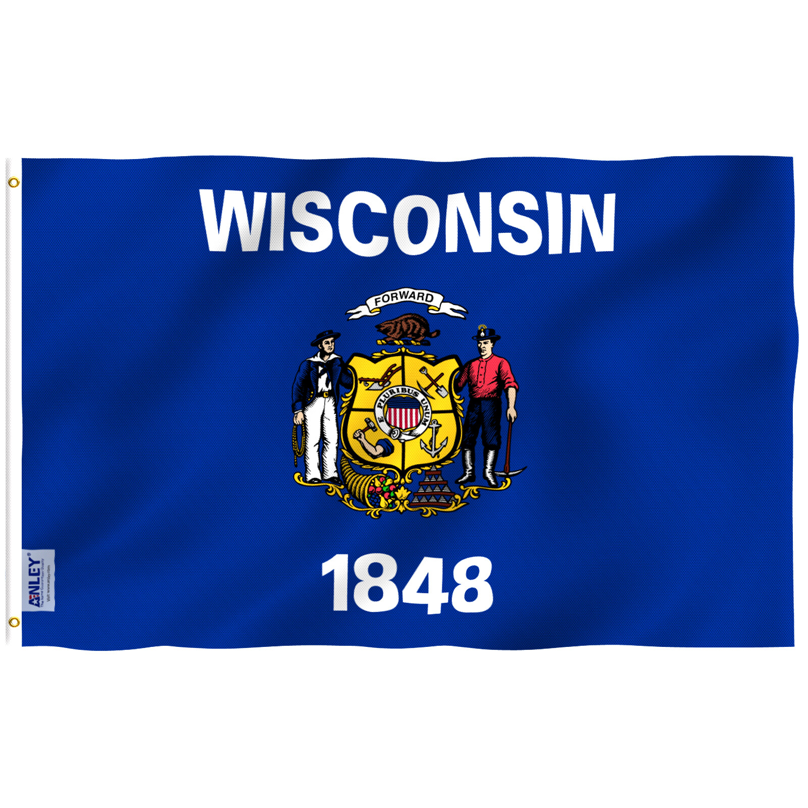 Anley Fly Breeze 3x5 Foot Wisconsin State Flag - Wisconsin WI Flags Polyester gallery