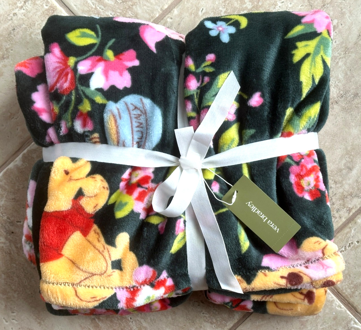 VERA BRADLEY DISNEY WINNIE THE POOH PLUSH THROW BLANKET:NWT SPRINGTIME gallery