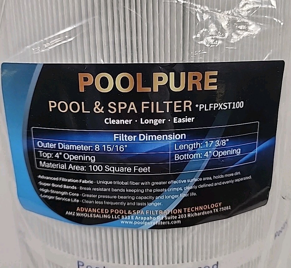PoolPure PLFPXST100 Filter for Hayward X-Stream CC1000, Unicel C-8311, Filbur, gallery