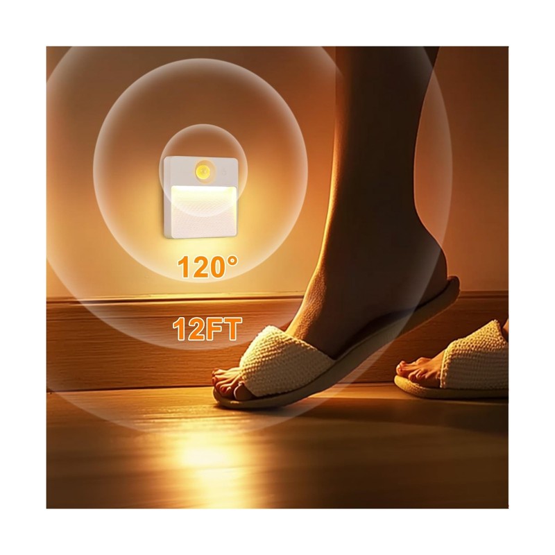 8 Pack Rechargeable Motion Sensor Stair Light for Indoor, RGBW Batt... Fast Ship gallery