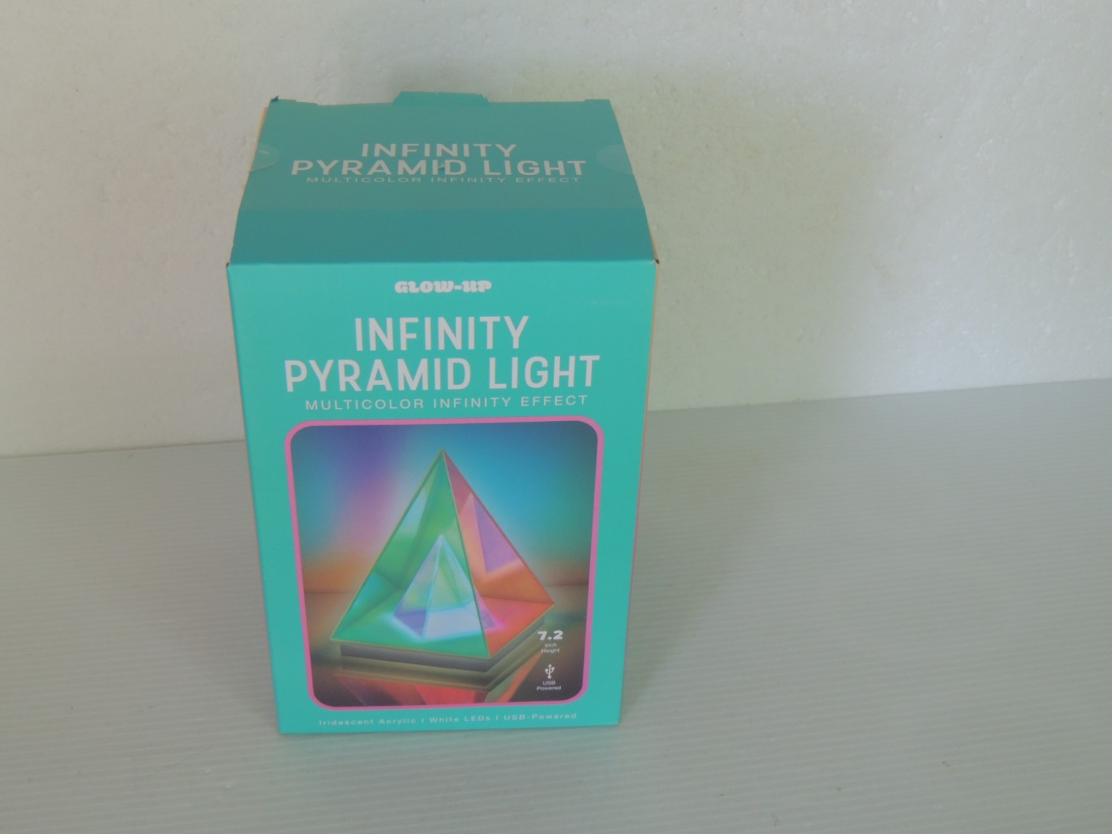Infinity Pyramid Table Lamp, LED, Magical, Colorful Infinite Night Light Glow gallery
