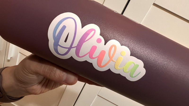 Rainbow Personalized ANY NAME | Custom Design Vinyl Sticker | Waterproof gallery