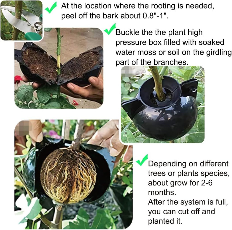 20-Piece Air Layering Propagation Kit with Reusable Grafting Balls and Pods gallery