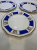 Rosenthal MARIA Blue White Pink Roses 3 Bread Butter Dodecagon Circa 1920’s gallery