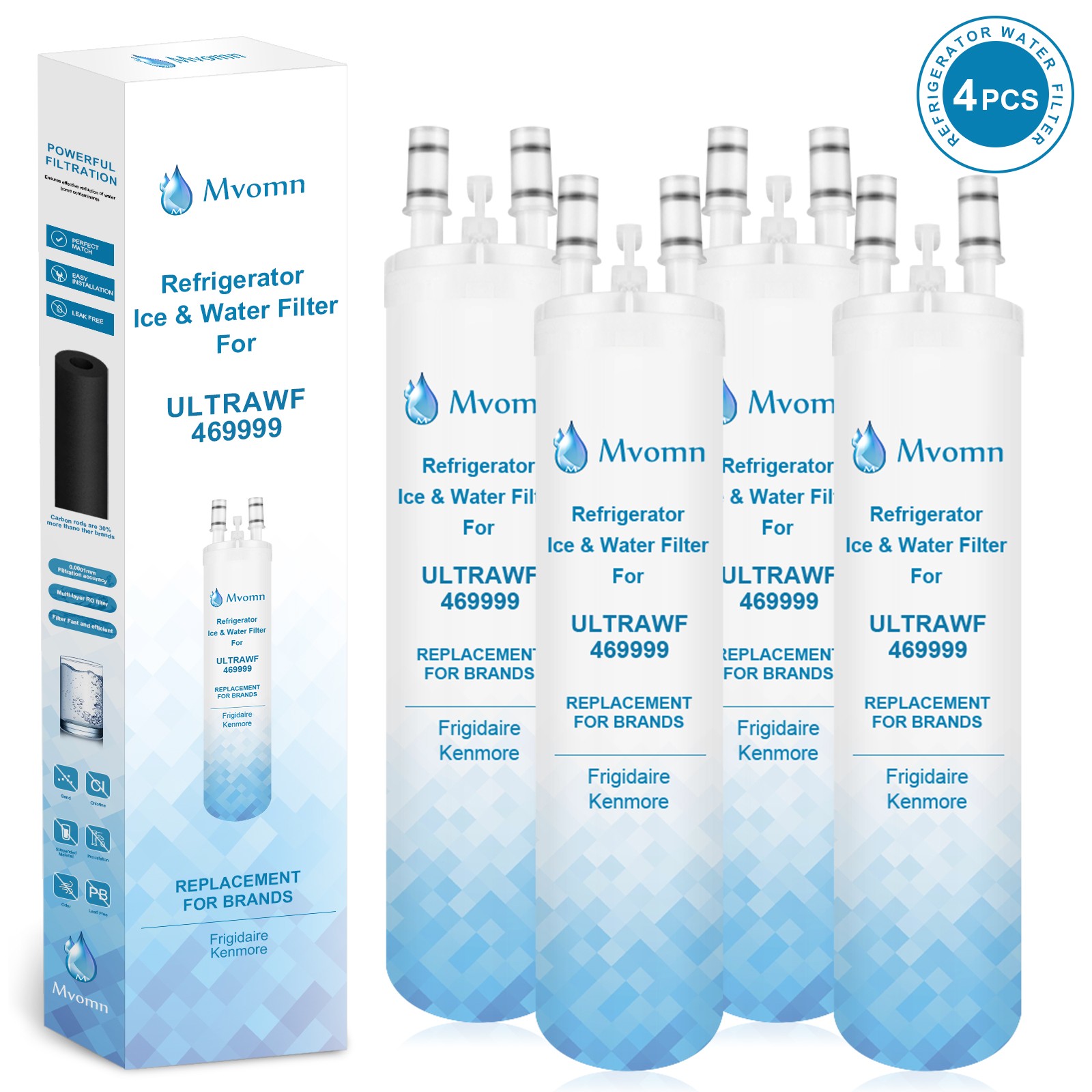4 Pack ULTRAWF Frigidaire Ultra PureSource Refrigerator Water Filter NEW gallery