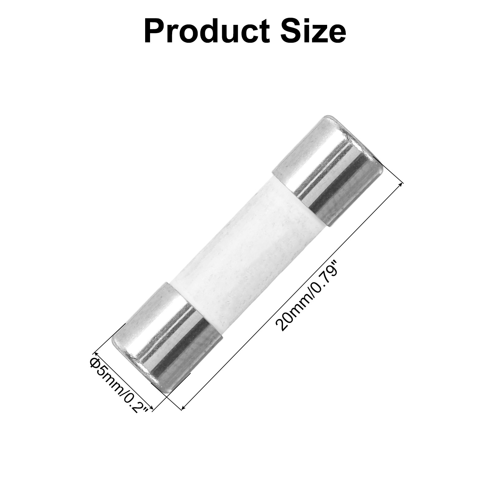 10PACK 5x20mm Ceramic Fuse 250V Slow Blow Ceramic Fuses (T200mA) gallery