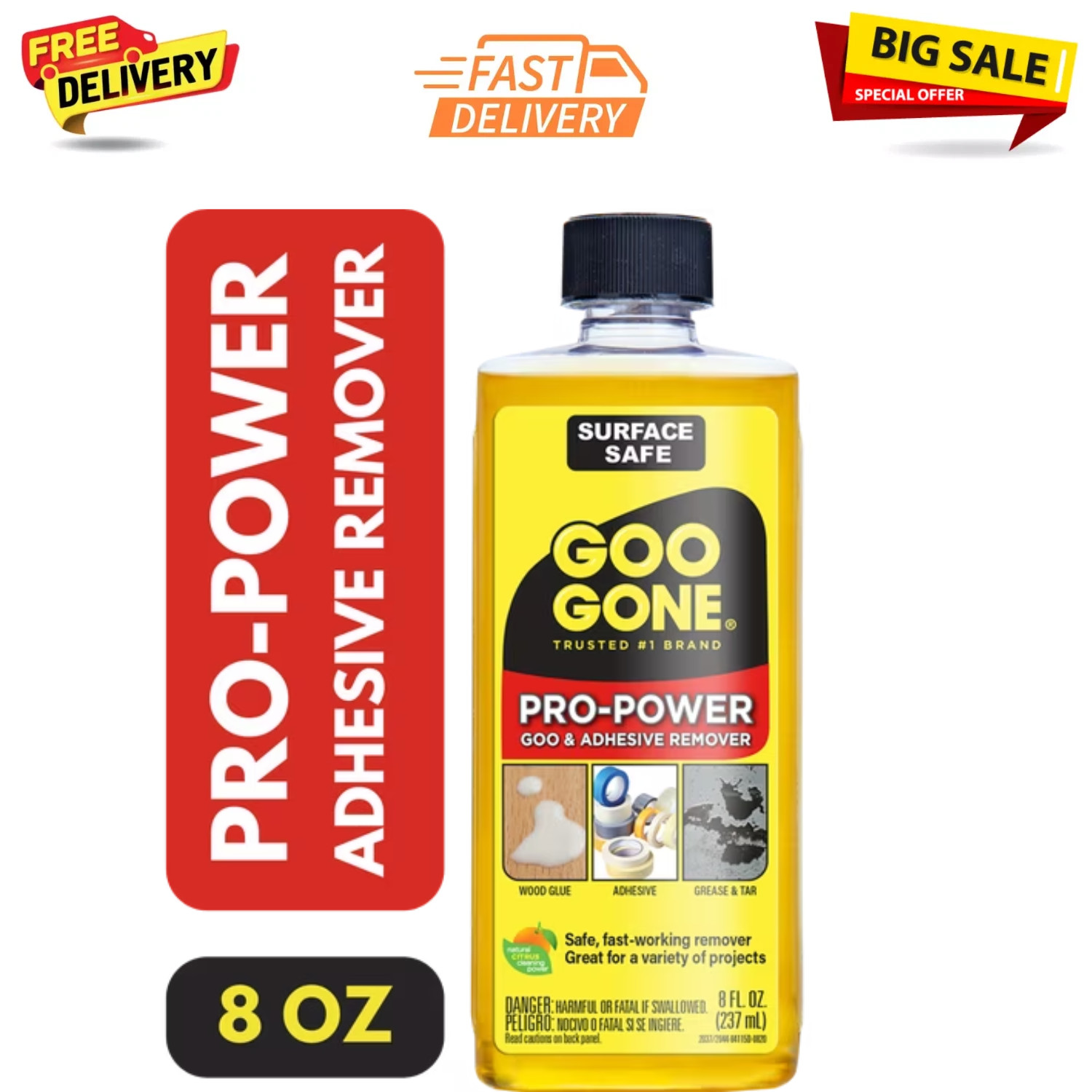 Goo Gone 8 oz. Pro Power Adhesive Remover gallery