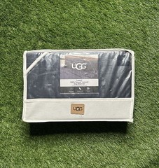 Ugg King Sheet Set Ocean Solid Navy Blue Laurel 100% Tencel Lyocell Cooling Soft