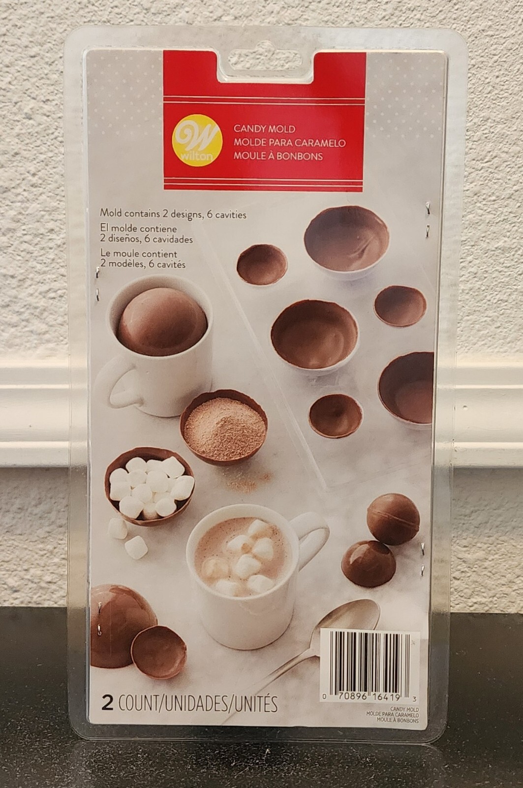 Wilton 6 Cavity, Hot Cocoa Bomb Candy Mold, 2 Count, 2115-0-0241 2 Pack gallery