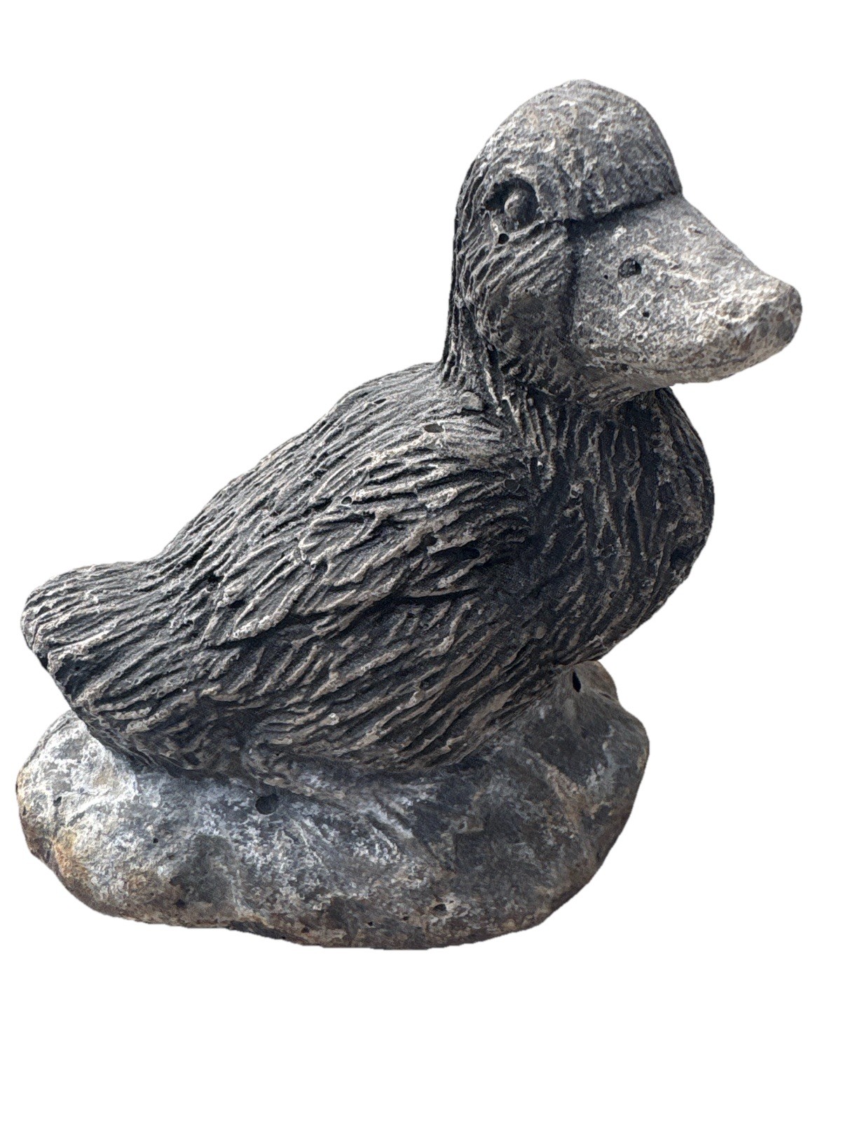 Duck Garden Statue Cast Stone Look Outdoor Yard Decor Doorstop Figurine gallery