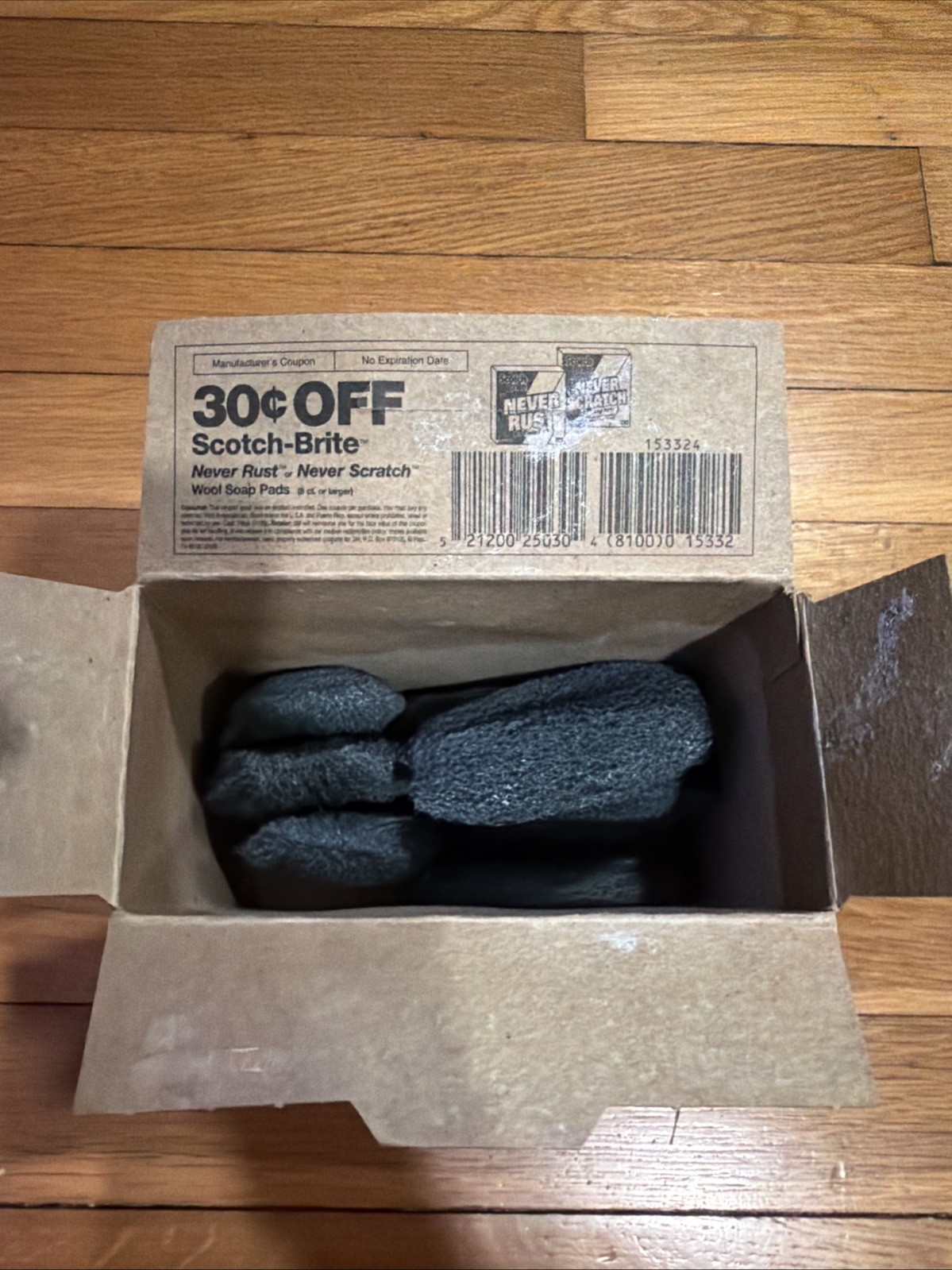 Scotch Brite Never Rust Heavy Duty Soap Pads 8 Pack 3M Discontinued Box Damage gallery