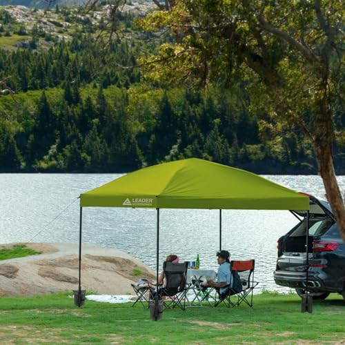 Replacement Canopy Top Cover for 10’ X 10’ Straight Leg Pop Up 210D Green gallery