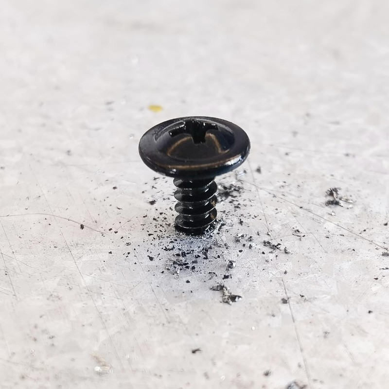 155Pcs Black Self Tapping Screws for Metal #8x1/2, 5/8", 3/4", 1", 1-1/4", 1-... gallery