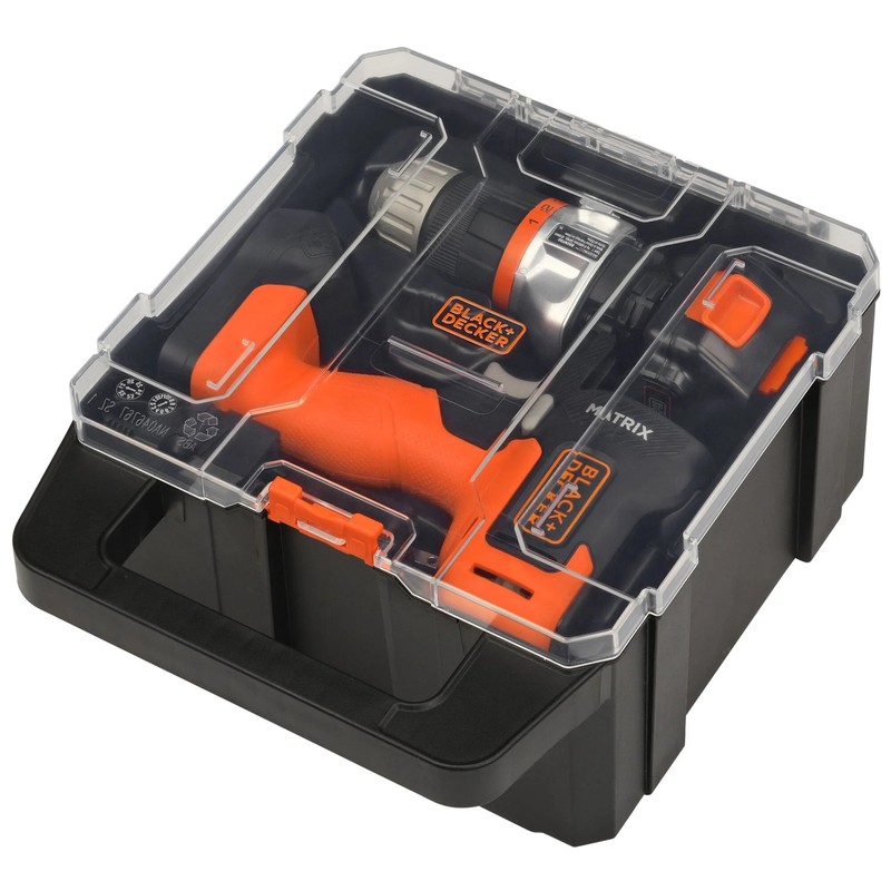 BLACK+DECKER MATRIX™ 20V MAX* Drill Kit with Storage Case - BDCDMT120CSTFF gallery