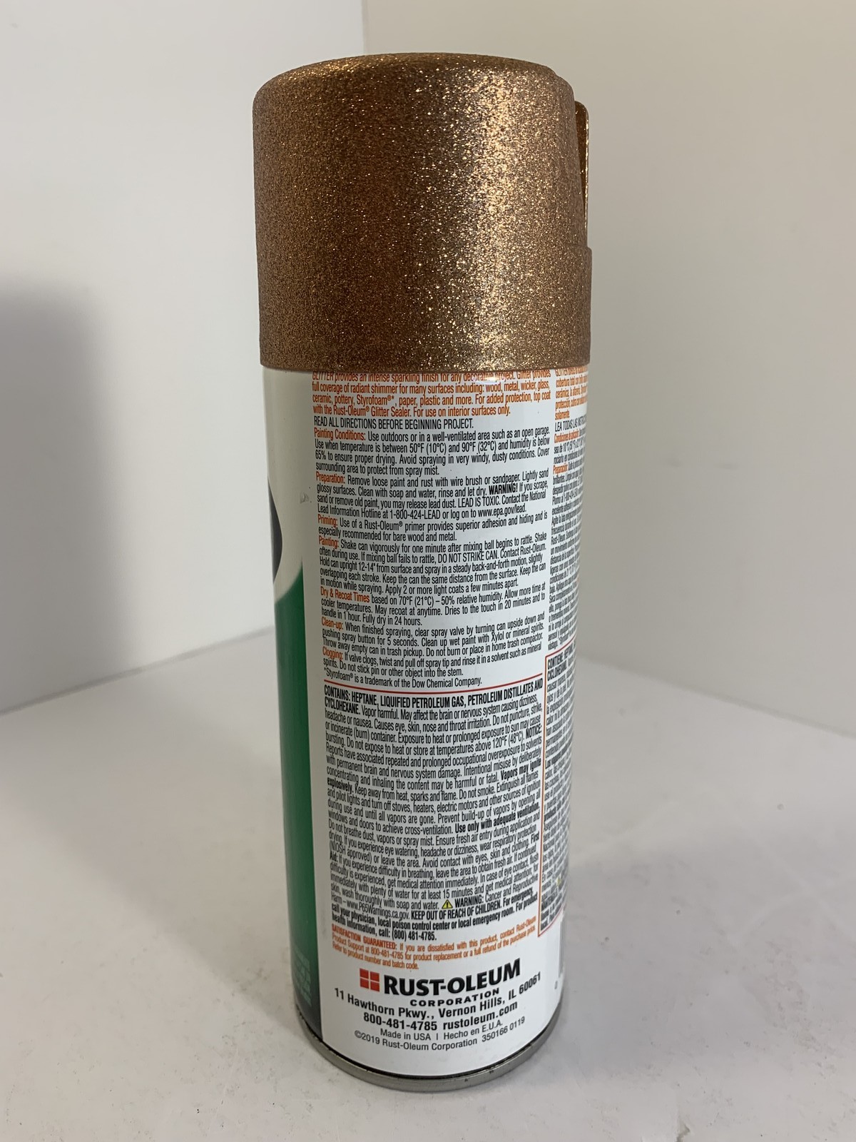 Rust-Oleum Glitter Spray Paint Intense Shimmer Finish Copper 10.25 oz Can gallery