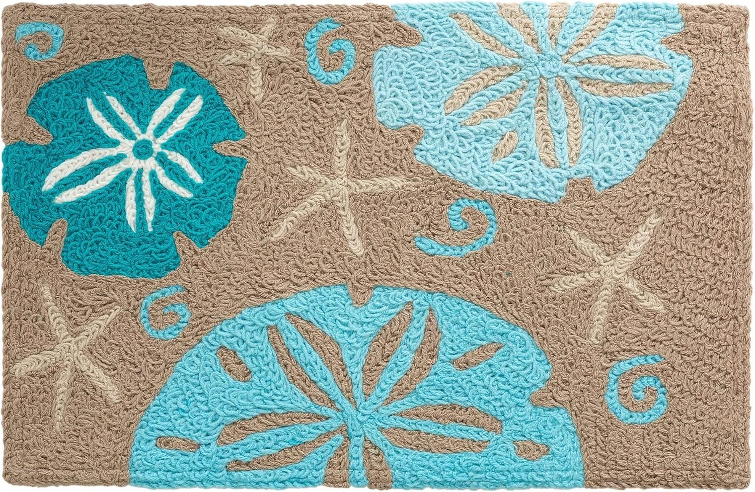 Jellybean Sand Dollars Accent Rug 20x30 Machine Washable Indoor Outdoor gallery