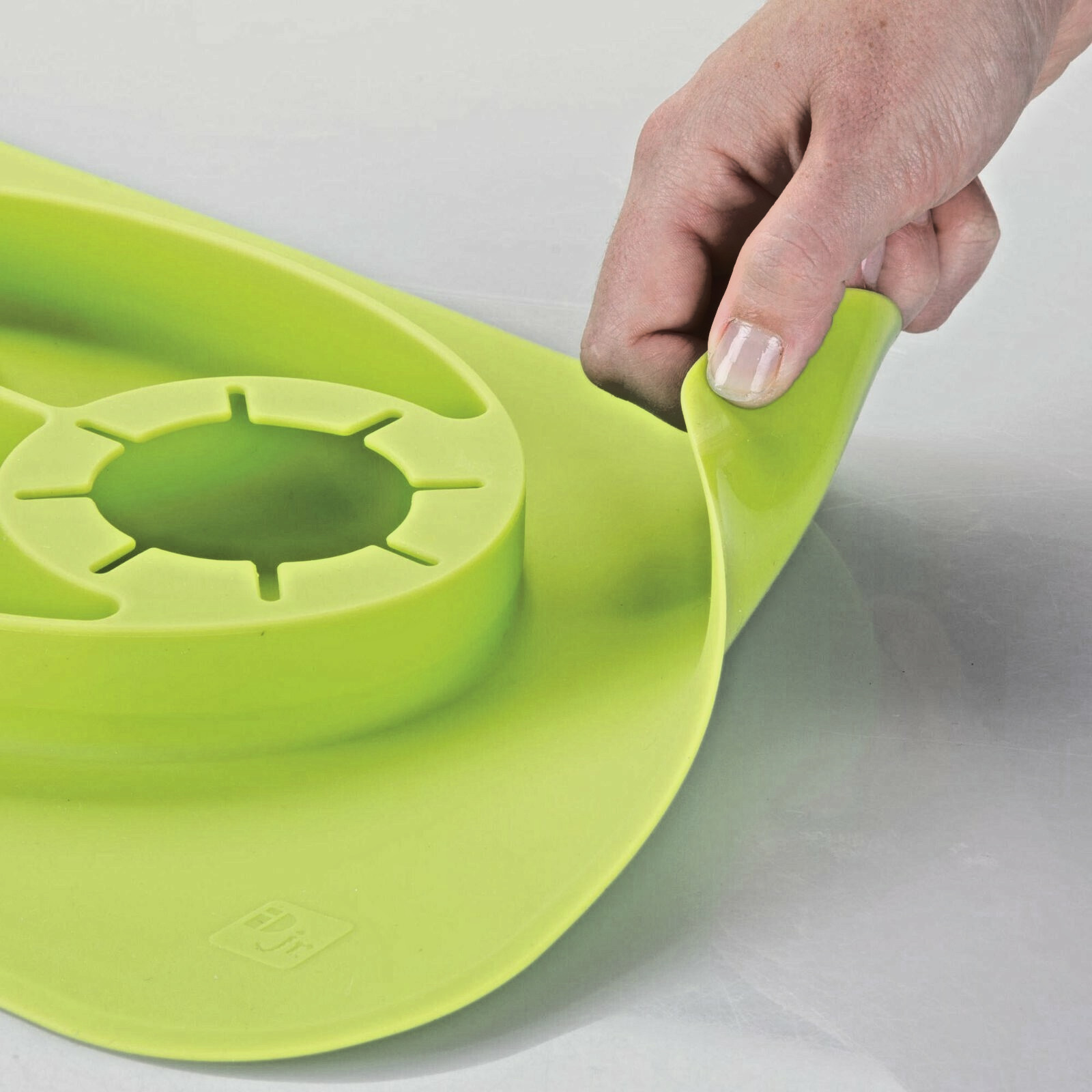 Silicone Retangle Placemats Non-slip Lime Green InterDesign gallery