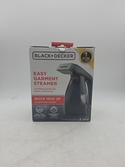 BLACK+DECKER Easy Garment Steamer Quick Heat Up NEW
