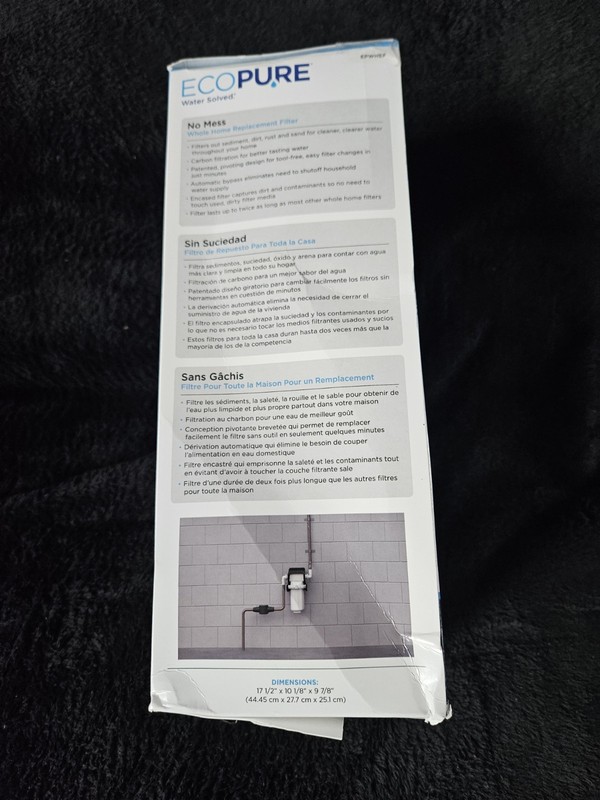 EcoPure EPWHEF Whole Home Replacement Filter, Transparent/White 6 Months - 1C gallery