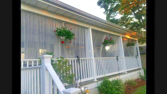 8 panel netting White Mosquito Curtain gallery