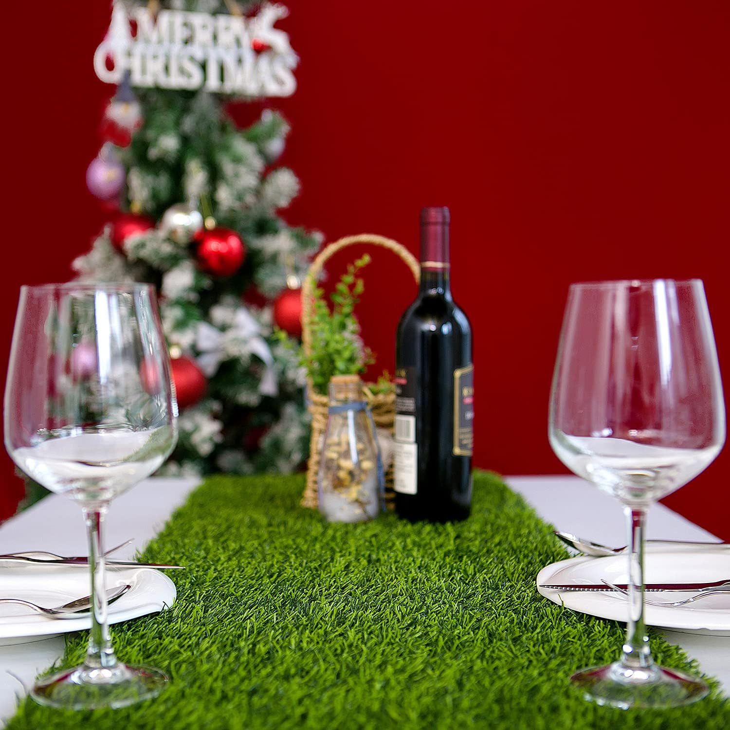 Artificial Grass 14 X 72 Inch Table Runner, Perfect for Spring, Fall Holidays, P gallery