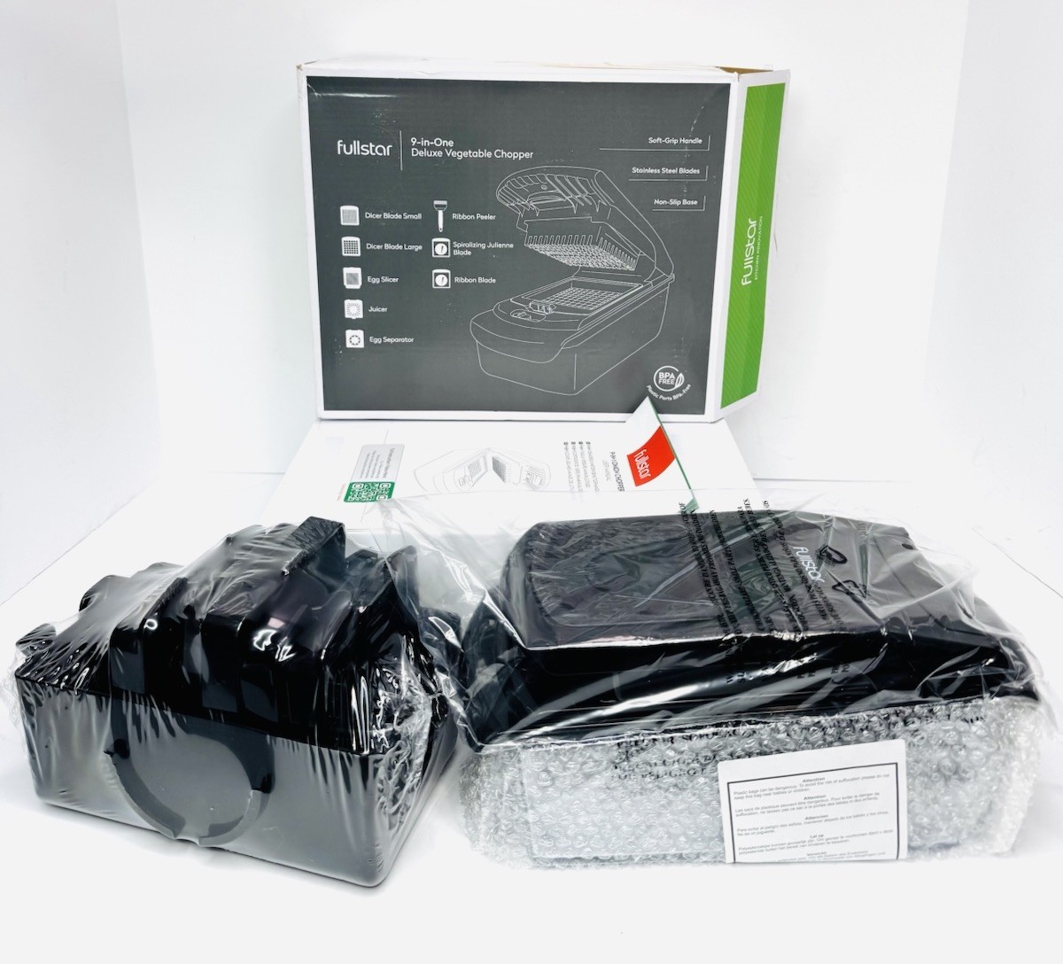 Fullstar 9-in-1 Deluxe Vegetable Chopper Black Mandoline Slicer New (open Box) gallery