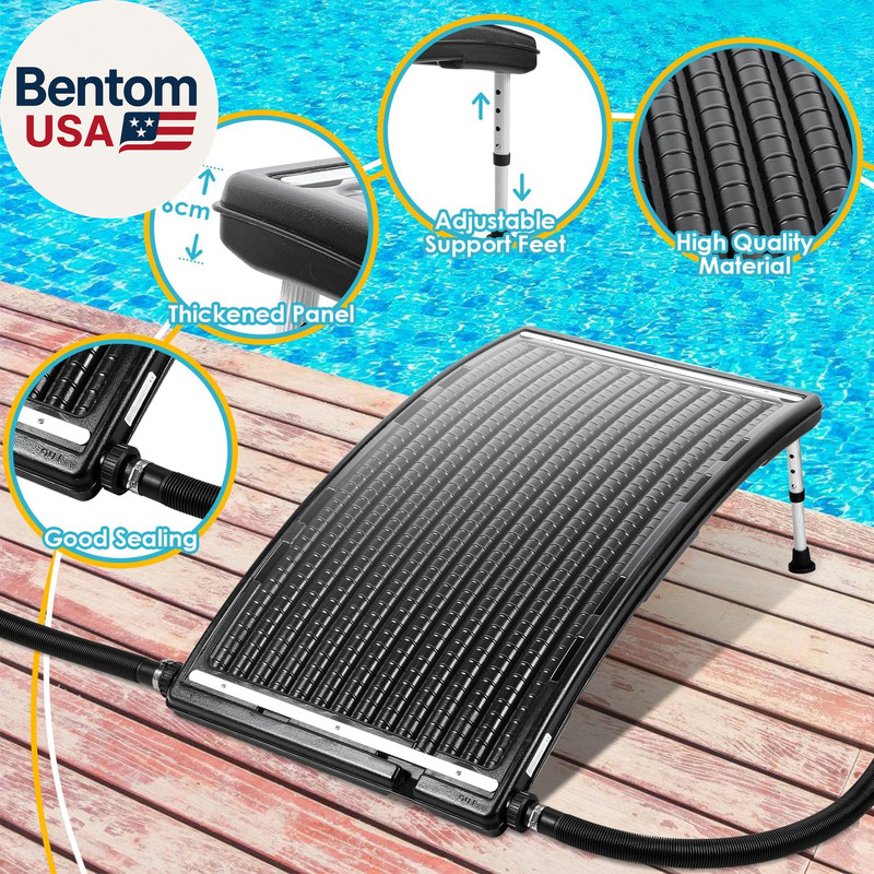 Pool Heater for above Ground Pool, Thickened Panel 113X69 Cm, Solar Pool Heater, gallery