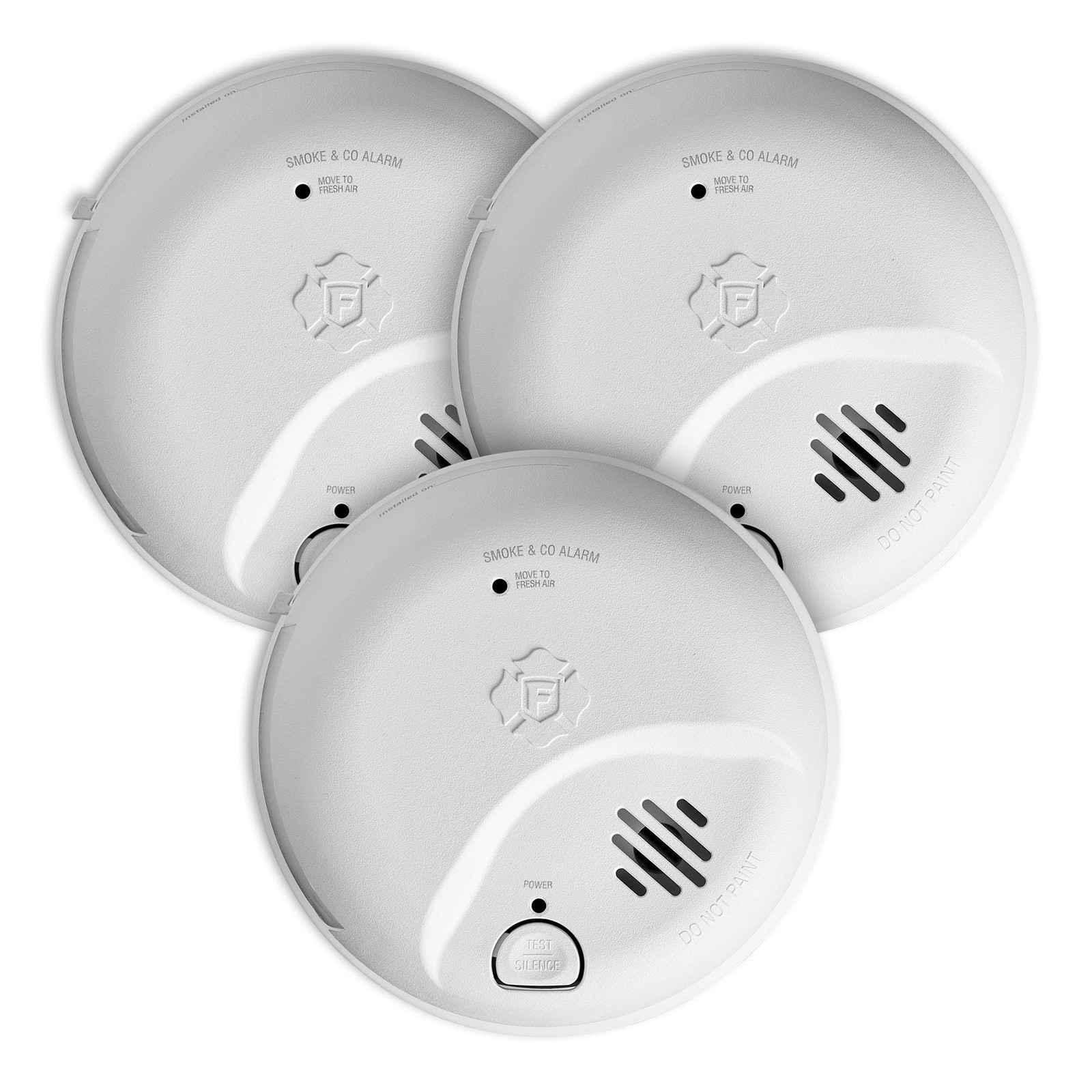 First Alert SMICO100-AC Interconnect Hardwire Combination Smoke 3-Pack, White gallery