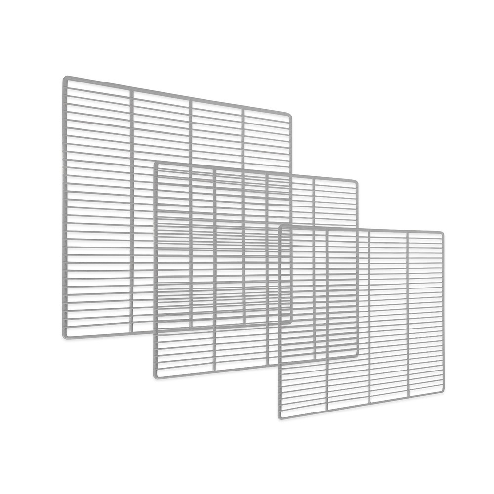 Replacement type 3-piece shelf for commercial refrigerator