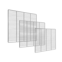 Replacement type 3-piece shelf for commercial refrigerator
