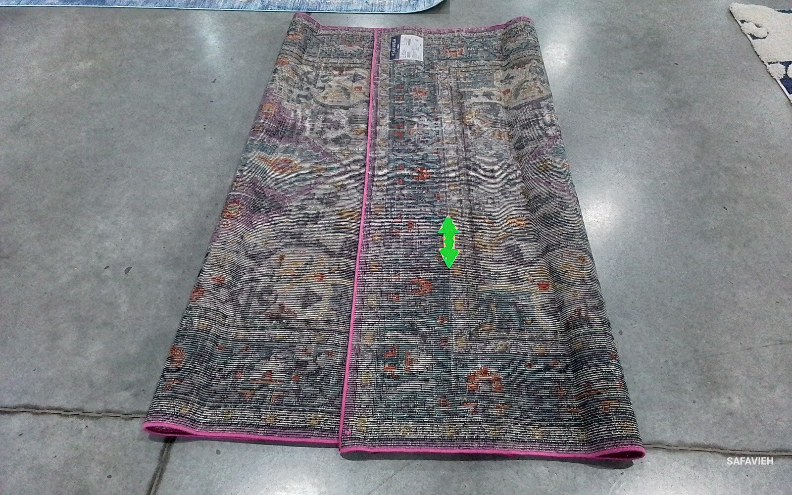 VIOLET / L BLUE 6'-7" x 9'-2" Back Stain Rug, Reduced Price 1172762057 MNC251L-6 gallery