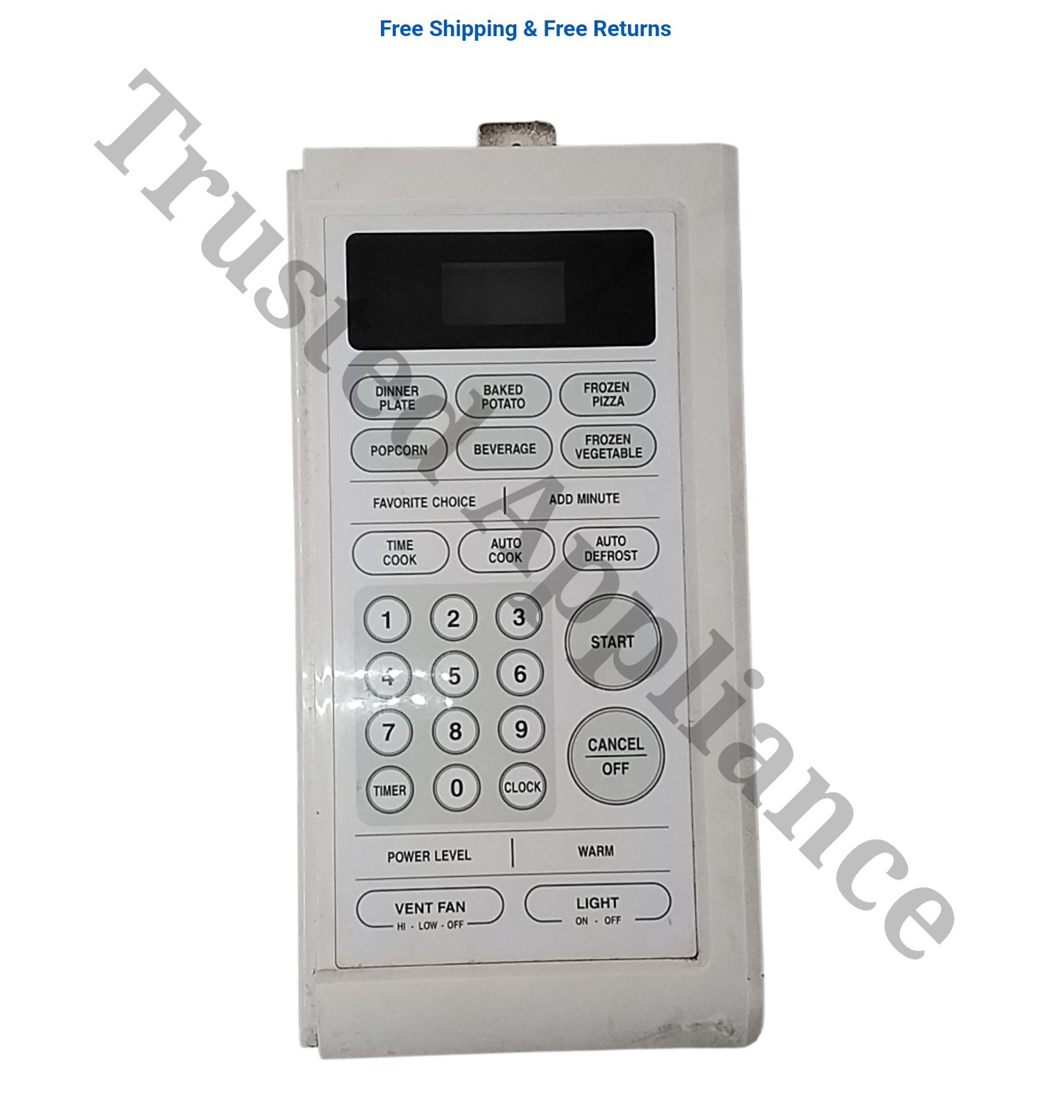 Microwave Control Panel Console PKCPSWF200W WHITE gallery