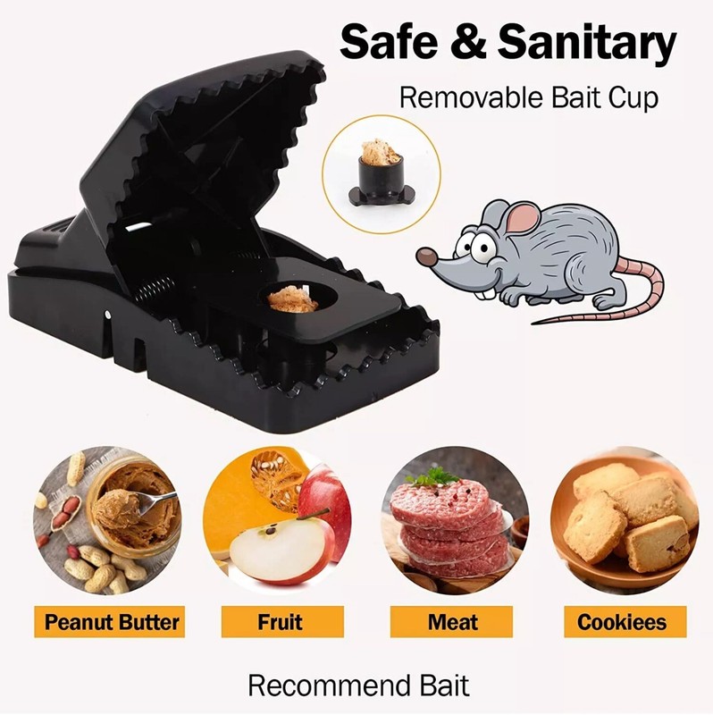 6 Pack Mouse Traps Rat Mice Killer Snap Trap Power Rodent Heavy Duty Pest Trap gallery