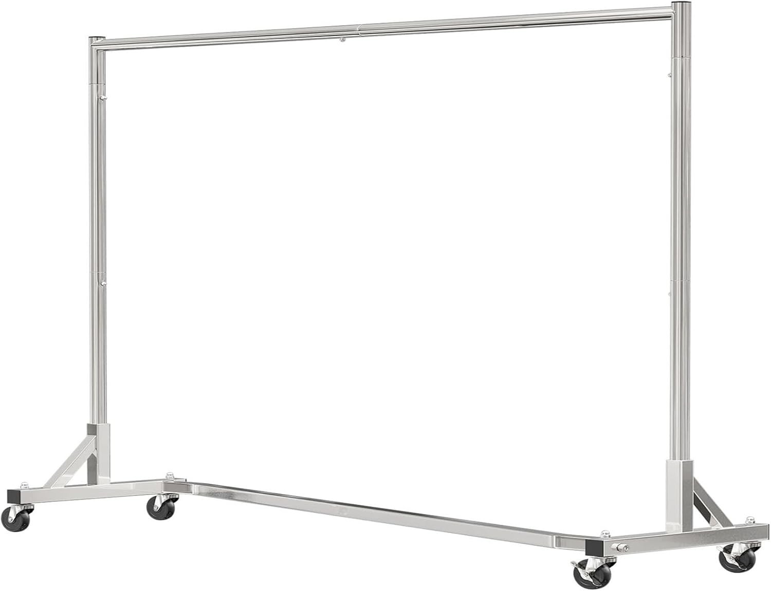 Heavy Duty Chrome Rolling Garment Rack - 600Lb Capacity, 70In Extra Long gallery