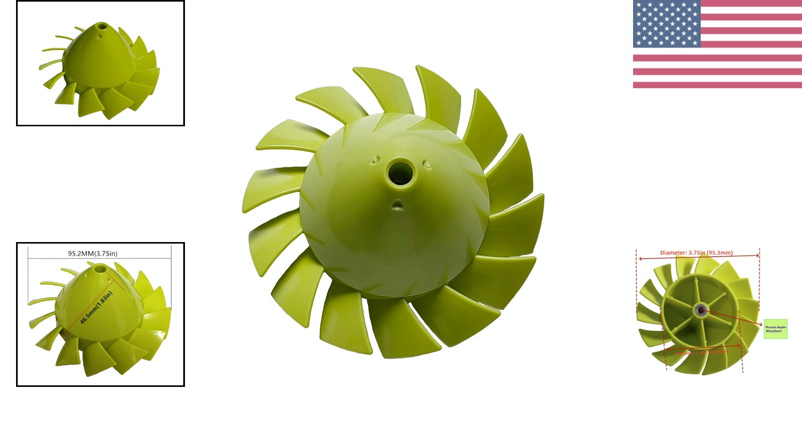 High-Quality Plastic Ryobi Blower Fan Replacement for Optimal Performance gallery