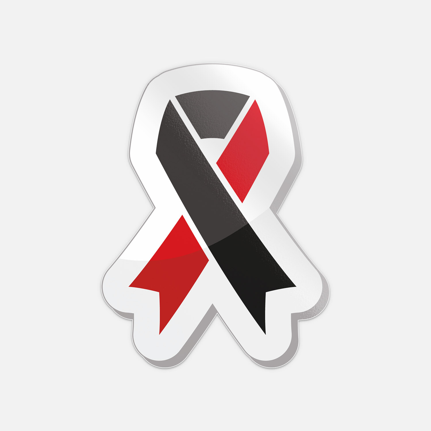 Red And Black Ribbons Set - Atheism Symbol Vinyl Sticker Decal gallery