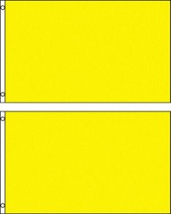 (2 pack lot) 3×5 Yellow Solid Plain Blank Color Flag 3’x5′ Banner Grommets