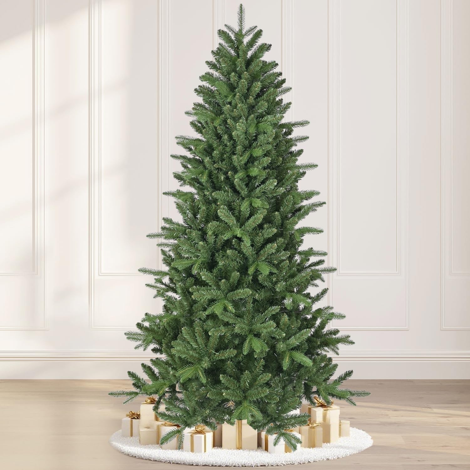 6ft Green Artificial Christmas Tree Full Classic Spruce Xmas Tree Unlit w/ Stand gallery