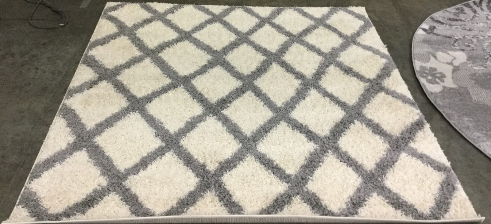 IVORY / GREY 6' X 6' Square Flaw in Rug, Reduced Price 1172654843 SGD258F-6SQ gallery