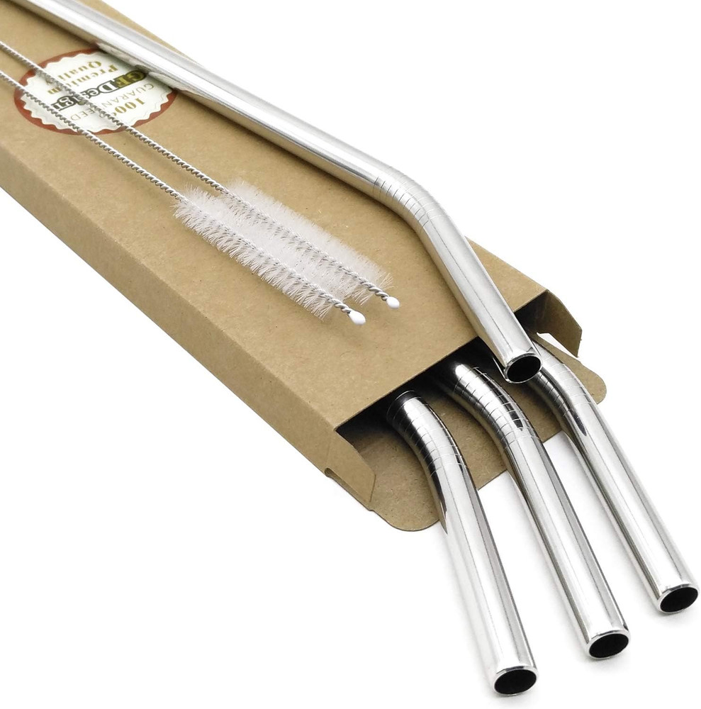 Big Drinking Straws Reusable 12 Inches Extra Long 9mm Extra Wide SUS 304 Food-Gr