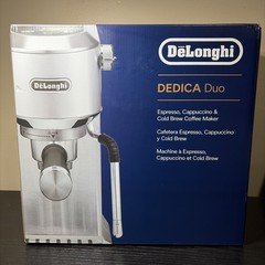DeLonghi EC890m – Dedica Duo Compact Espresso Machine – Cold Brew Coffee Maker