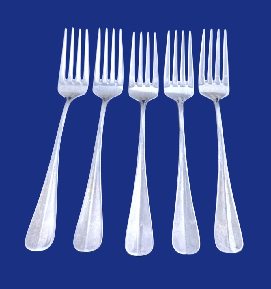 Oneida BAGUETTE Stainless Flatware Indonesia 5-11 - Set of 5 Dinner Fork 7 1/4"