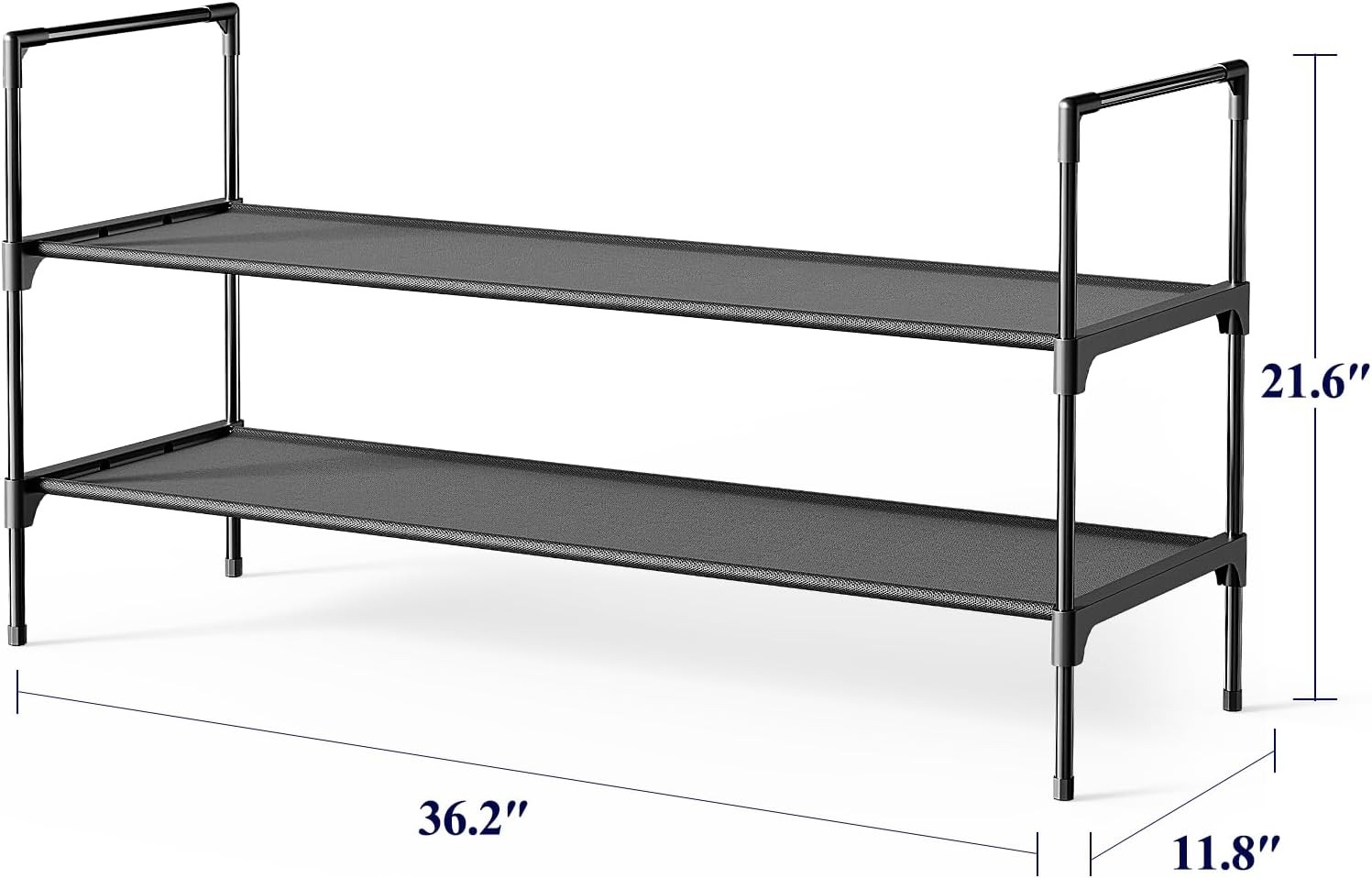 Shoe Rack - 3-Tier Shoe Organizer, Shoe Rack for Closet, Entryway, Bedroom, gallery